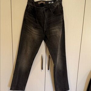 Vince Men's Dark Gray Relaxed Jeans